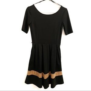 Forever 21 Pleated Black Dress